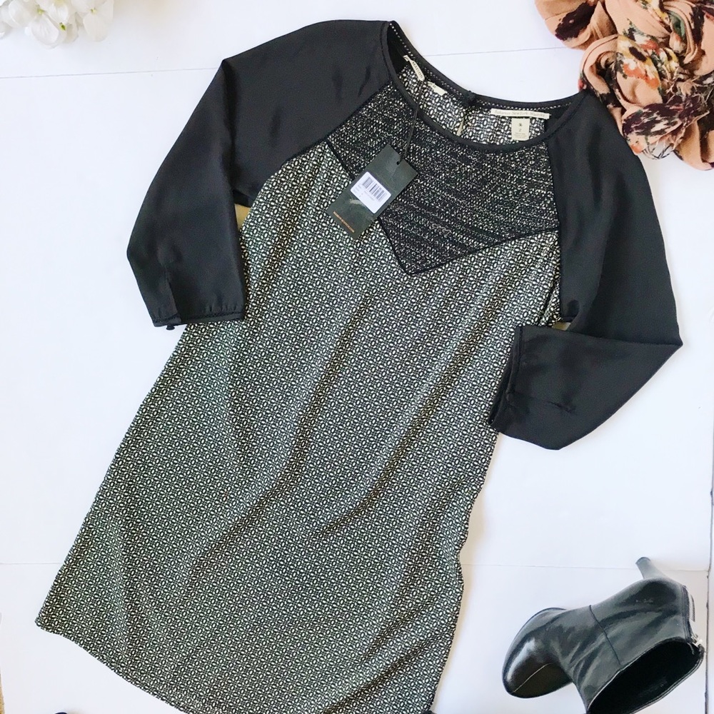 Maison Scotch smokcked front yoke dress